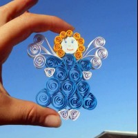 Kağıt katlama buruşturma, yuvarlama, sulu boya  (231)