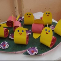 Kağıt katlama buruşturma, yuvarlama, sulu boya  (270)