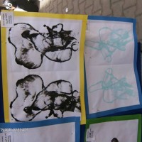 Kağıt katlama buruşturma, yuvarlama, sulu boya  (284)