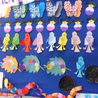 Kağıt katlama buruşturma, yuvarlama, sulu boya  (304)