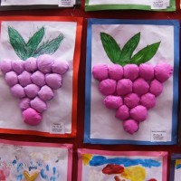 Kağıt katlama buruşturma, yuvarlama, sulu boya  (31)