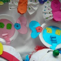 Kağıt katlama buruşturma, yuvarlama, sulu boya  (320)