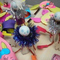 Kağıt katlama buruşturma, yuvarlama, sulu boya  (338)