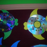 Kağıt katlama buruşturma, yuvarlama, sulu boya  (34)