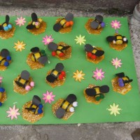 Kağıt katlama buruşturma, yuvarlama, sulu boya  (343)