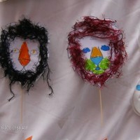 Kağıt katlama buruşturma, yuvarlama, sulu boya  (349)