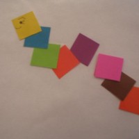 Kağıt katlama buruşturma, yuvarlama, sulu boya  (36)