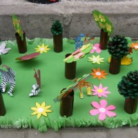 Kağıt katlama buruşturma, yuvarlama, sulu boya  (376)