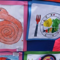 Kağıt katlama buruşturma, yuvarlama, sulu boya  (413)