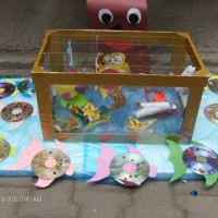 Kağıt katlama buruşturma, yuvarlama, sulu boya  (415)