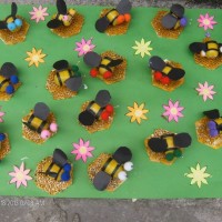 Kağıt katlama buruşturma, yuvarlama, sulu boya  (438)