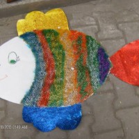 Kağıt katlama buruşturma, yuvarlama, sulu boya  (443)