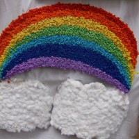 Kağıt katlama buruşturma, yuvarlama, sulu boya  (458)