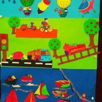 Kağıt katlama buruşturma, yuvarlama, sulu boya  (482)