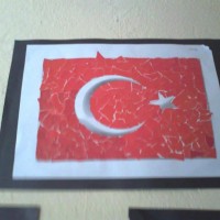 Kağıt katlama buruşturma, yuvarlama, sulu boya  (52)