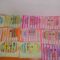 Kağıt katlama buruşturma, yuvarlama, sulu boya  (539)