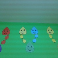 Kağıt katlama buruşturma, yuvarlama, sulu boya  (560)