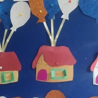 Kağıt katlama buruşturma, yuvarlama, sulu boya  (561)