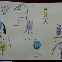 Kağıt katlama buruşturma, yuvarlama, sulu boya  (569)