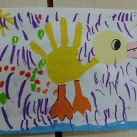 Kağıt katlama buruşturma, yuvarlama, sulu boya  (570)