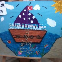 Kağıt katlama buruşturma, yuvarlama, sulu boya  (578)