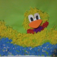 Kağıt katlama buruşturma, yuvarlama, sulu boya  (585)