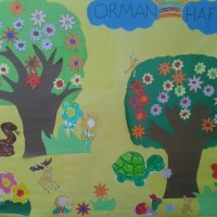 Kağıt katlama buruşturma, yuvarlama, sulu boya  (590)