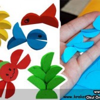 Kağıt katlama buruşturma, yuvarlama, sulu boya  (634)