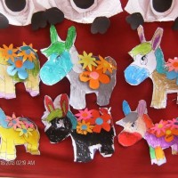 Kağıt katlama buruşturma, yuvarlama, sulu boya  (66)