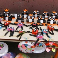 Kağıt katlama buruşturma, yuvarlama, sulu boya  (68)