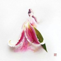 Kağıt katlama buruşturma, yuvarlama, sulu boya  (683)