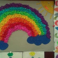 Kağıt katlama buruşturma, yuvarlama, sulu boya  (693)