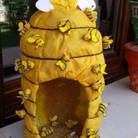 Kağıt katlama buruşturma, yuvarlama, sulu boya  (730)