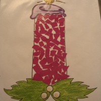 Kağıt katlama buruşturma, yuvarlama, sulu boya  (9)