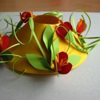 Kağıt katlama buruşturma, yuvarlama, sulu boya  (900)