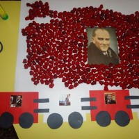 Kağıt katlama buruşturma, yuvarlama, sulu boya  (909)