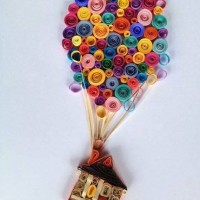 Kağıt katlama buruşturma, yuvarlama, sulu boya  (921)