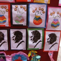 Kağıt katlama buruşturma, yuvarlama, sulu boya  (94)