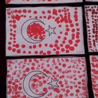 Kağıt katlama buruşturma, yuvarlama, sulu boya  (981)