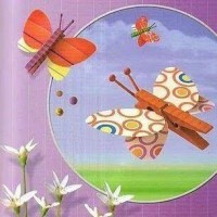 Kağıt katlama buruşturma, yuvarlama, sulu boya  (988)