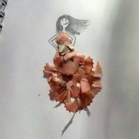 Kağıt katlama buruşturma, yuvarlama, sulu boya  (992)