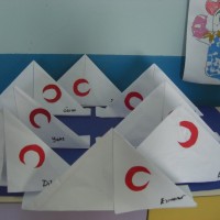 mandala çalişması kağit işleri,sınıf süslemesi fen etkinlikleri  yesilay haftası (54)