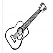 okul-öncesi-çocuklar-için-müzik-aletleri-Gitar-boyama-sayfaları-26