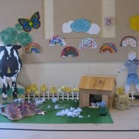 okul öncesi kağit işleri ,duvar süsü ,suluboya çalişması (224)