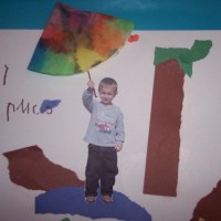 okul öncesi kağit işleri ,duvar süsü ,suluboya çalişması (243)