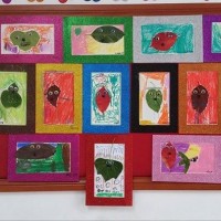 okul öncesi kağit işleri ,duvar süsü ,suluboya çalişması (279)