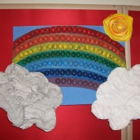 okul öncesi kağit işleri ,duvar süsü ,suluboya çalişması (33)