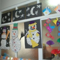 okul öncesi kağit işleri ,duvar süsü ,suluboya çalişması (363)