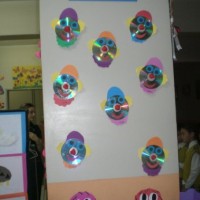 okul öncesi kağit işleri ,duvar süsü ,suluboya çalişması (371)