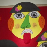 okul öncesi kağit işleri ,duvar süsü ,suluboya çalişması (68)